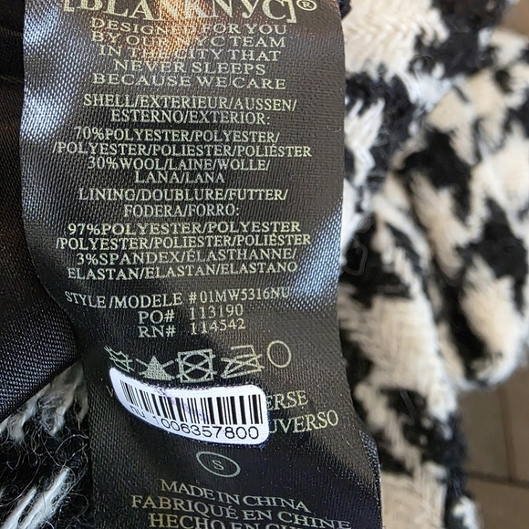 BlankNYC NWT Black And White Houndstooth Jacket Womens Size S - Picture 5 of 13